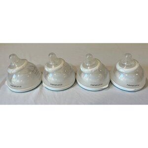 Lot Of 4 Nanobebe Breastfeeding, Nursing, 150ml Breast Bottles EUC